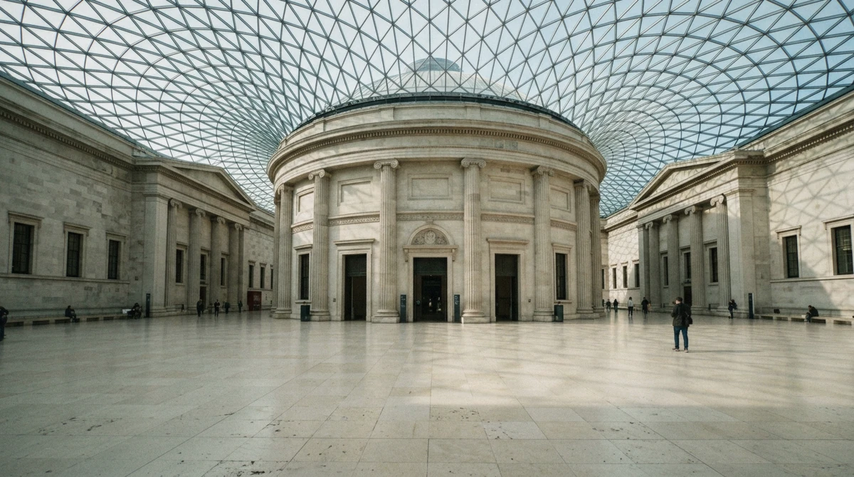 The Great Court of the British Museum on day 2 of a 2 day London itinerary